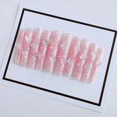 Super Long Butterfly Press-on Nails