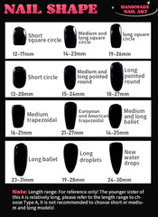 UNIKOO BLUE CATS EYES LONG OVAL PRESS ON NAILS