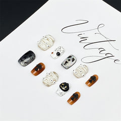 UNIKOO Halloween Short Square Press-on Nails