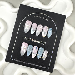 Hand-Painted Colorful Summer Press-On Nails