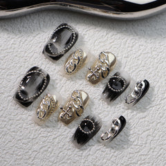 UNIKOO Smudge Gradual Change COFFIN Press-on Nails