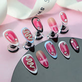 UNIKOO Snake Gold Almond Press-on Nails