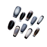 UNIKOO Cool Painted Long Coffin Press-on Nails