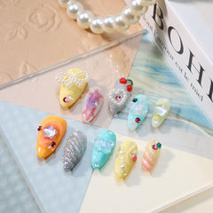 UNIKOO Ocean System Short Almond PRESS ON NIALS