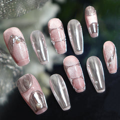 UNIKOO Cyberpunk Relief Coffin Press-on Nails