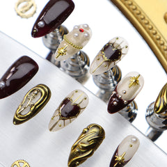 UNIKOO Pearl Irregular Punk Press-on Nails