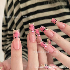 Barbie Baddie Duckbill Shape Press-On Nails