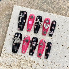 UNIKOO Spicy Girl Sweet and Cool Style coffin PRESS ON NIALS