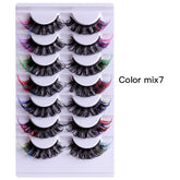 7 Pairs Color Volume Fake Eyelashes