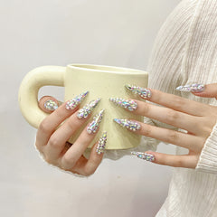 UNIKOO Full Rhinestone Bling Cleopatra PRESS ON NIALS