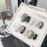 Thin and Glittering Black Cat's Eye