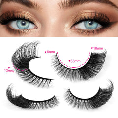 Luxury Mixed Color Mink Eyelashes
