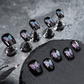 UNIKOO Symphony Butterfly Cute Short Coffin Press-on Nails