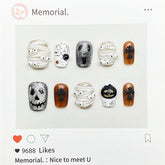 UNIKOO Halloween Short Square Press-on Nails