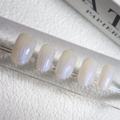 UNIKOO Aurora Short Elliptical Press-on Nails