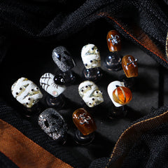 UNIKOO Cartoon Halloween Night Devil Short PRESS ON NIALS