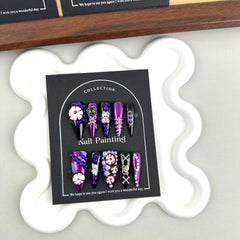 Over-the-Top Cool Dark Halloween Press-On Nails 🎃🖤