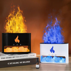 Salt stone Flame Humidifier Aromatherapy Machine