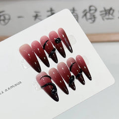 Handmade Venom Snake Press-On Nails