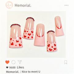 UNIKOO Duckbill Nail Love French PRESS ON NAILS