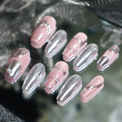UNIKOO Cyberpunk Relief Coffin Press-on Nails