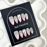 Pink Baddie Almond Press-On Nails