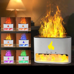 Salt stone Flame Humidifier Aromatherapy Machine