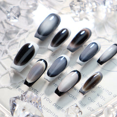 UNIKOO Cool Painted Long Coffin Press-on Nails