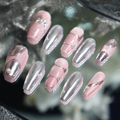 UNIKOO Cyberpunk Relief Coffin Press-on Nails