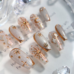 UNIKOO Greek Maiden Star Almond Press-on Nails