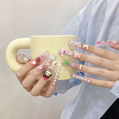 UNIKOO Sugar long Square Press-on Nails