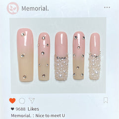 UNIKOO LONG DIMOND PRESS ON NAILS