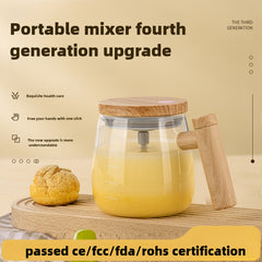 Electric Borosilicate Glass Self-Mixing Mug