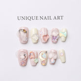 Super Cute Short Coffin Press on Nail