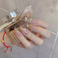 UNIKOO Golden Chopped Incense Press-on Nails