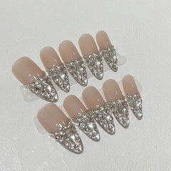 UNIKOO Light Luxury long almond Press-on Nails