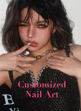 Customize the handmade press-on nail