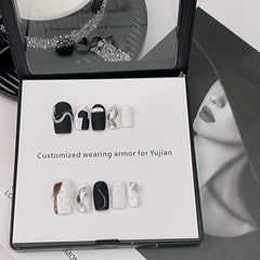 Matte Black and White