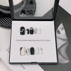 Matte Black and White