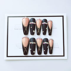 Dark Style Queen Mother Press-on Nails