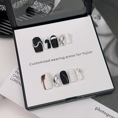 Matte Black and White