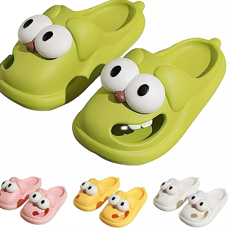 Tongue Kiss Slippers Cute Toothy Puppy