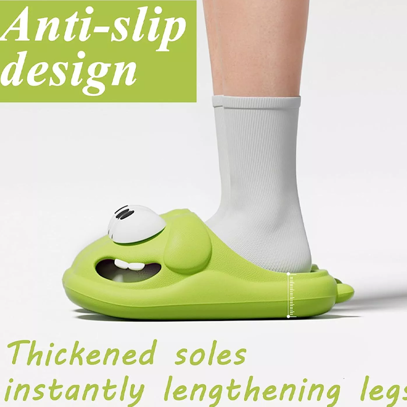 Tongue Kiss Slippers Cute Toothy Puppy