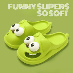 Tongue Kiss Slippers Cute Toothy Puppy