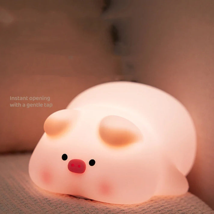 Cute Rabbit LED Tap Tap Night Light Lamp