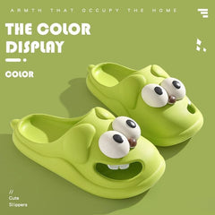 Tongue Kiss Slippers Cute Toothy Puppy