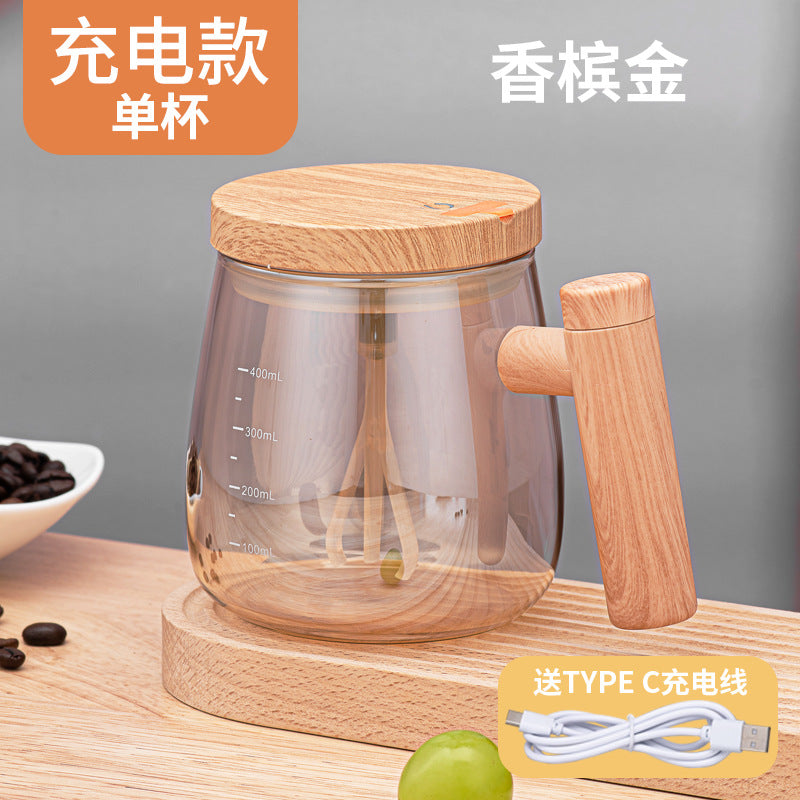 Electric Borosilicate Glass Self-Mixing Mug