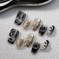 UNIKOO Smudge Gradual Change COFFIN Press-on Nails