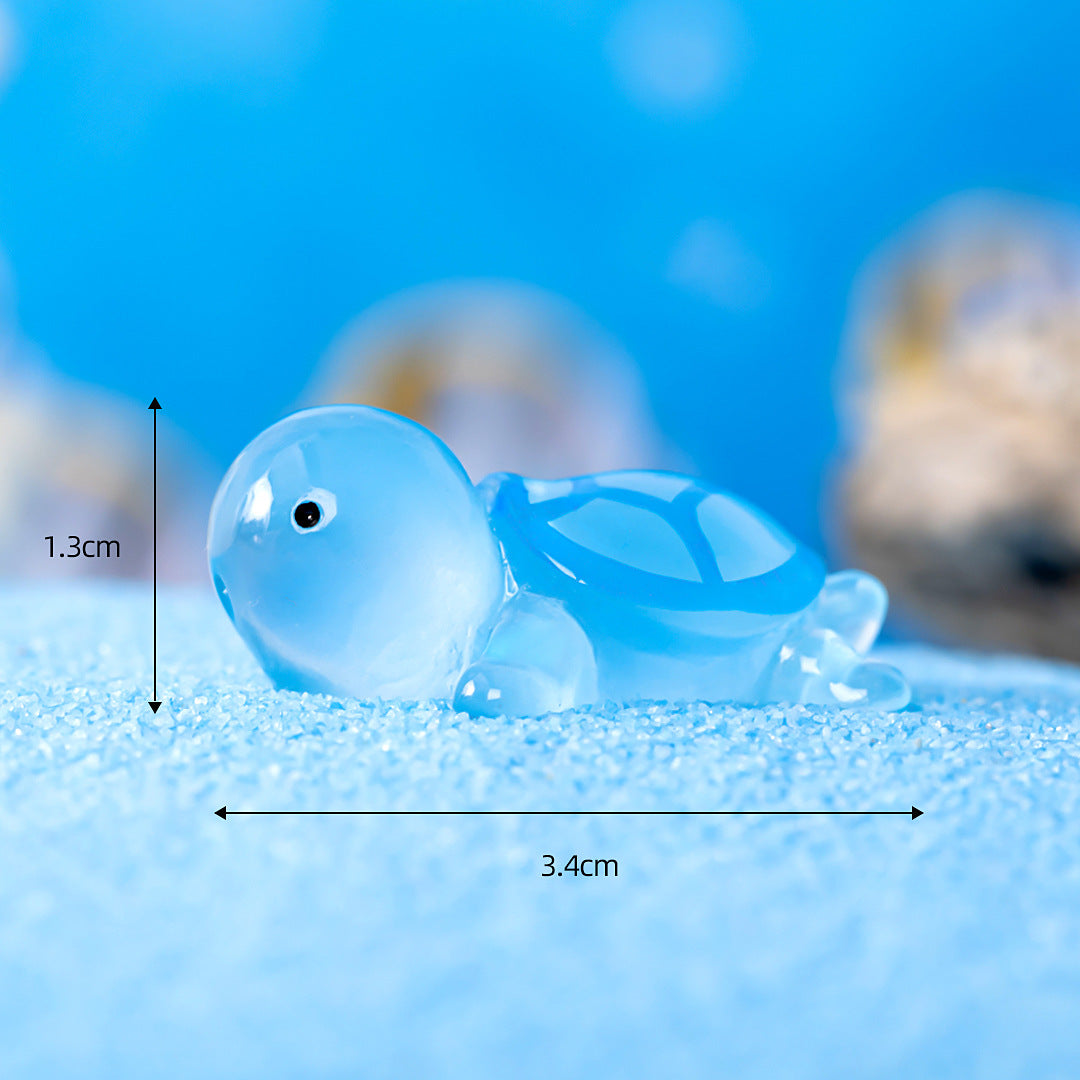 Night Light Turtle Figurine Glow-in-the-dark Toy