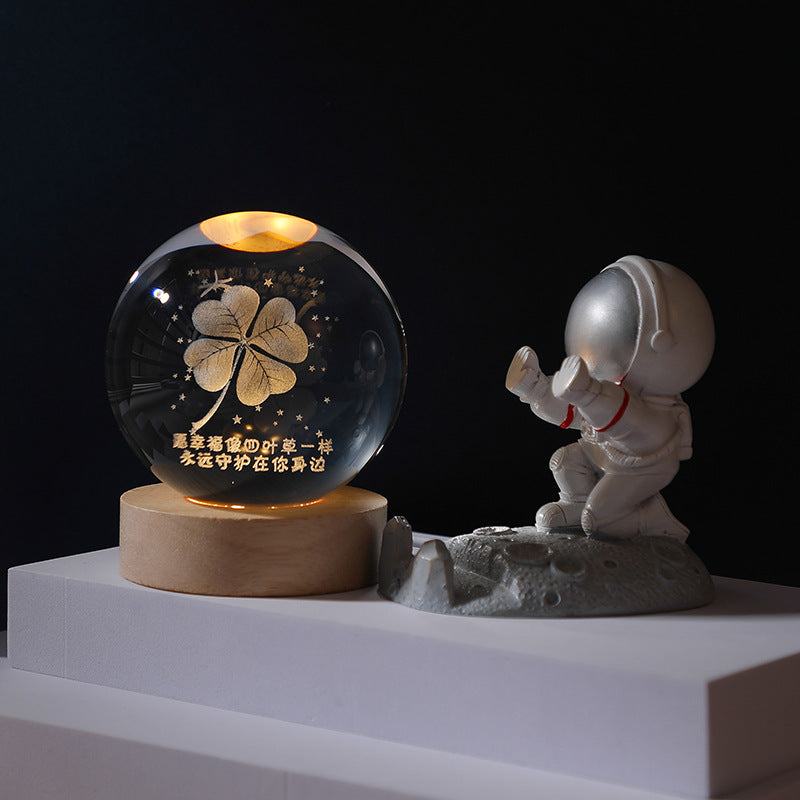 Bedroom Mood Lighting Crystal Ball Night Light LED